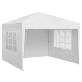 Pop Up Canopy, 10 x 10 FT Instant Canopy Portable Gazebo with 3 Sidewalls & 2 Ventilated Windows