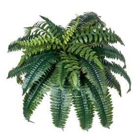 Artificial Ferns 2 Pcs, Natural Spread Diameter 35-39 Inch, Large Hanging Artificial Boston Ferns, Fake Plant Wall Decor with 35 Branches