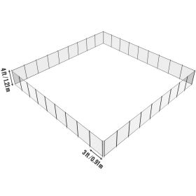 Pool Fence, 4 x 108 FT Pool Fences for Inground Pools, Removable Child Safety Pool Fencing, Easy DIY Installation Swimming Pool Fence